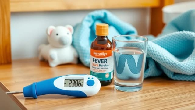 Barn över 40 grader feber trots Alvedon