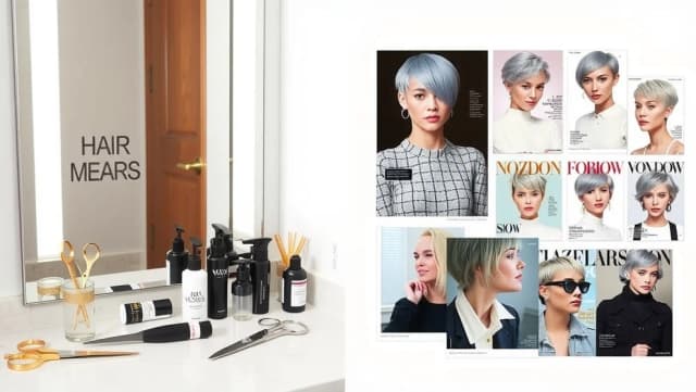 Kort grått hår för äldre kvinnor