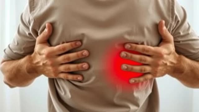 Ont i sidan av ryggen vid revbenen